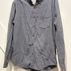 St. John's Bay Gray Casual Button Down Shirt